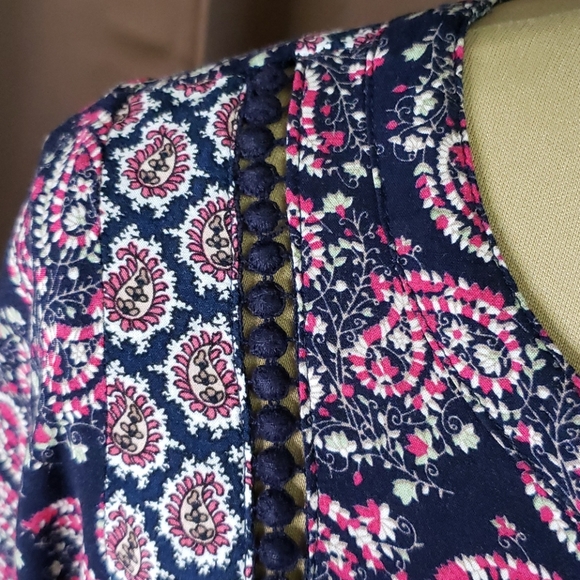 Umgee Boho Bell Sleeve Dress - Picture 4 of 11